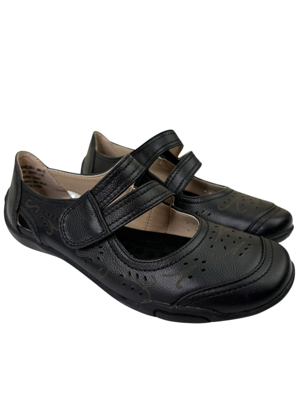 Ros Hommerson Mary Jane Chelsea Shoes Black Leather Women’s Size 6